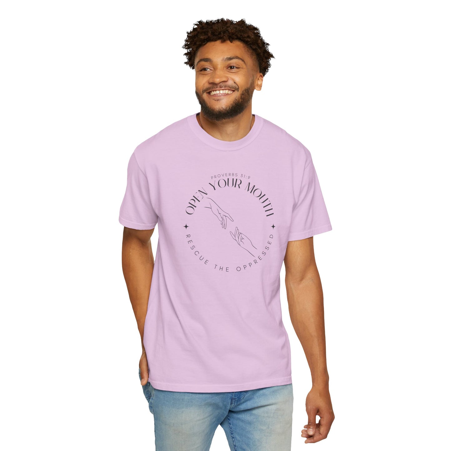 Proverbs 31:9 Unisex T-shirt - Speak Up Against Human Trafficking - 100% Cotton