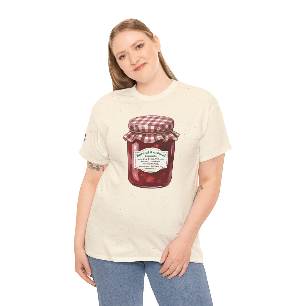Fruit Of The Spirit Graphic Tee — Vintage Preserves "Spread it Around" T‑Shirt Galations
