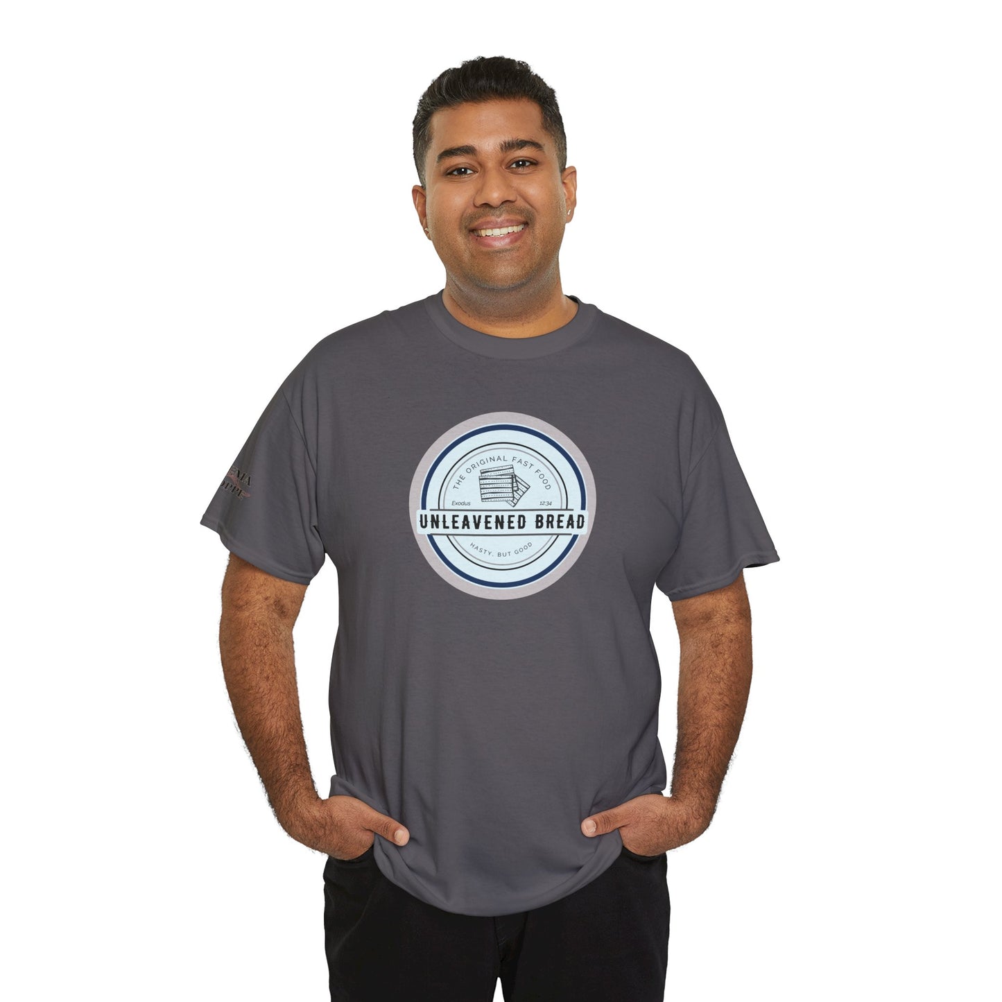 Unleavened Bread Matzo T-Shirt — "Hasty but Good" Passover Biblical Humor Tee