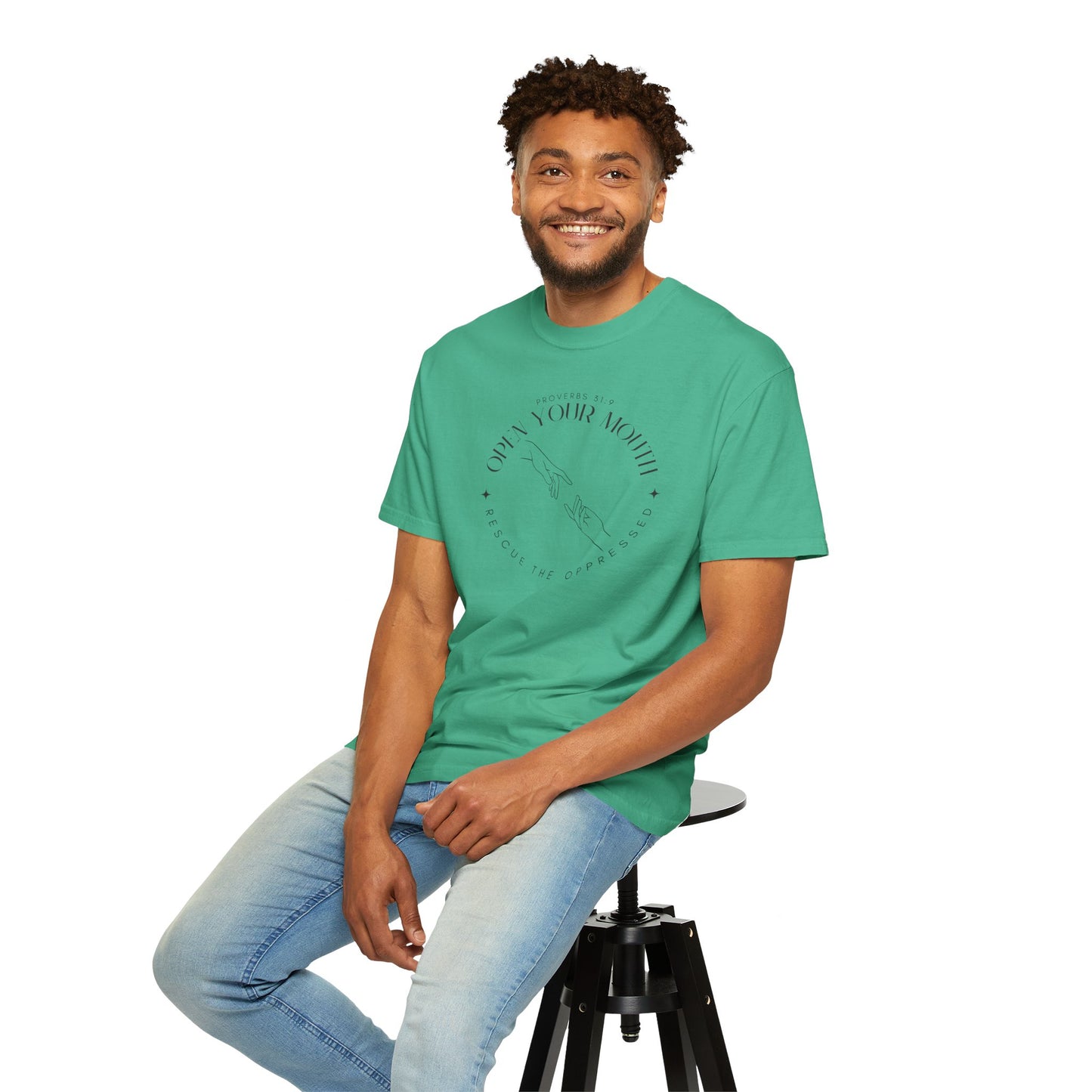 Proverbs 31:9 Unisex T-shirt - Speak Up Against Human Trafficking - 100% Cotton