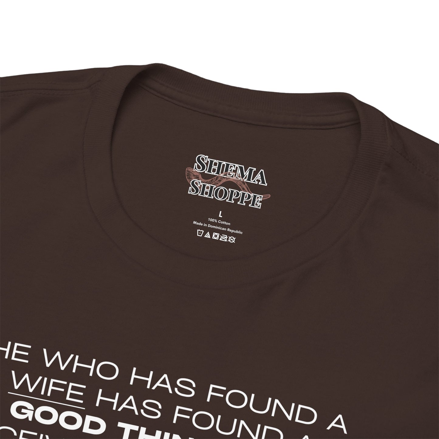 Proverbs 18:22 Men's Tee - Engagements, Weddings, Anniversaries- For The Coordinated Couple 100% Cotton