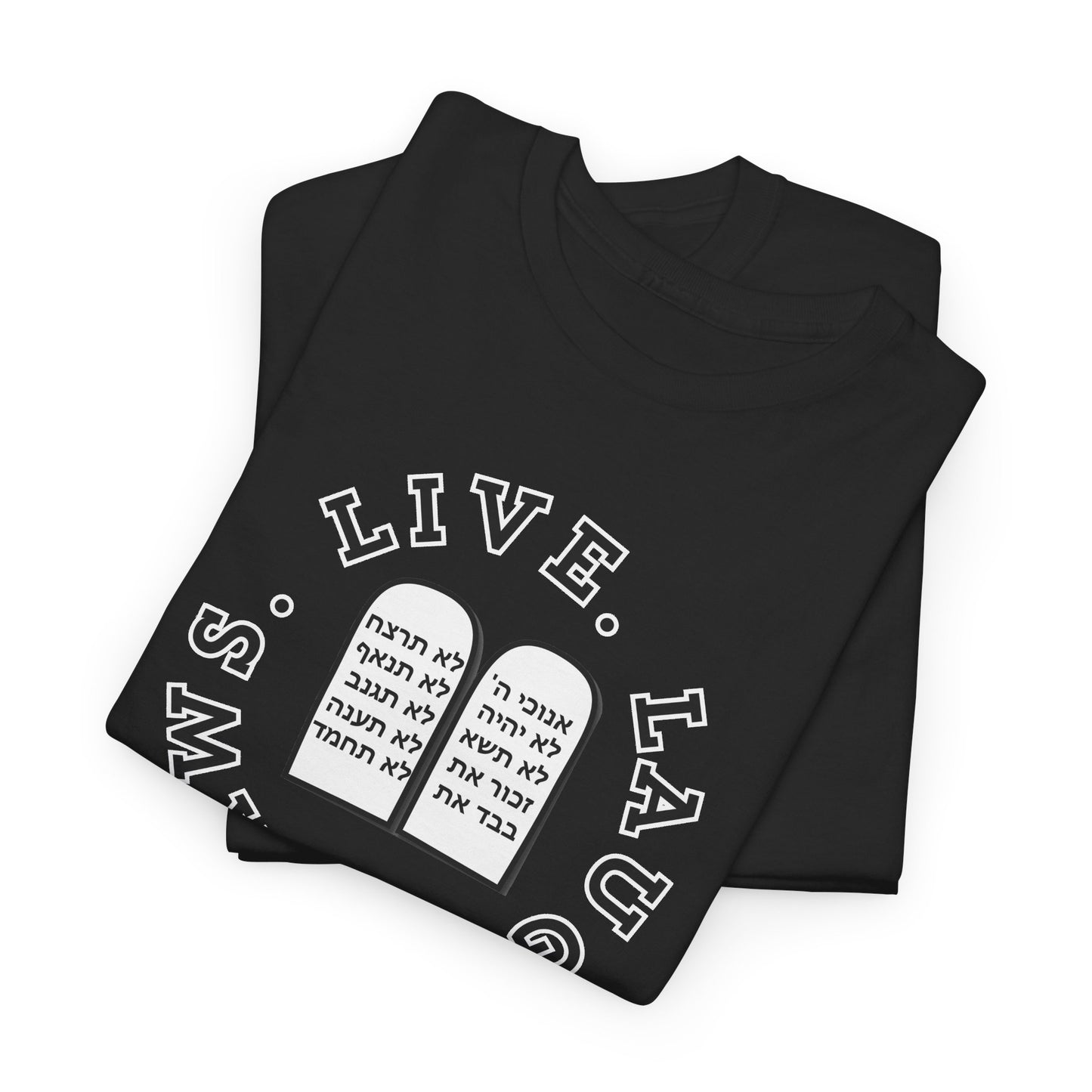 Live Laugh Laws T‑Shirt — Legal Humor Tee with Open Book Graphic