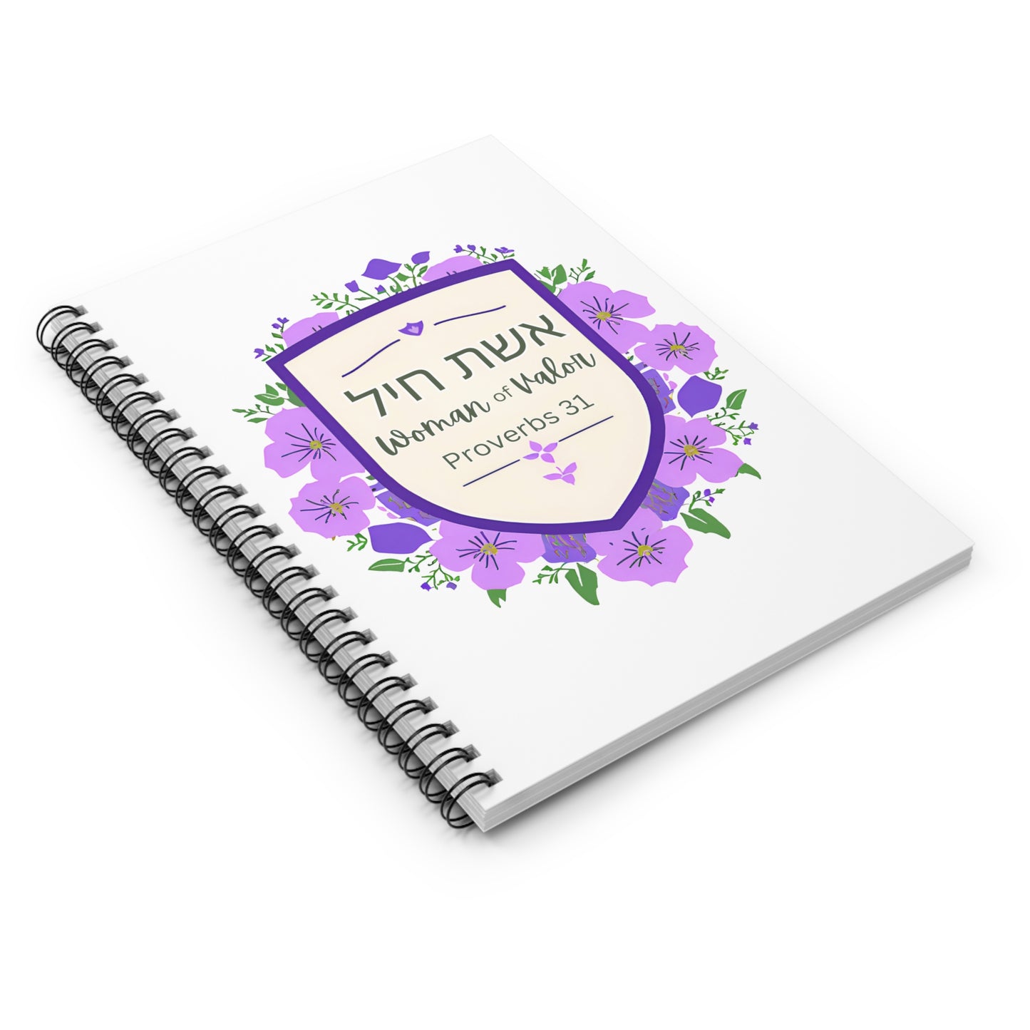Virtuous Woman Spiral Notebook - Ruled Line