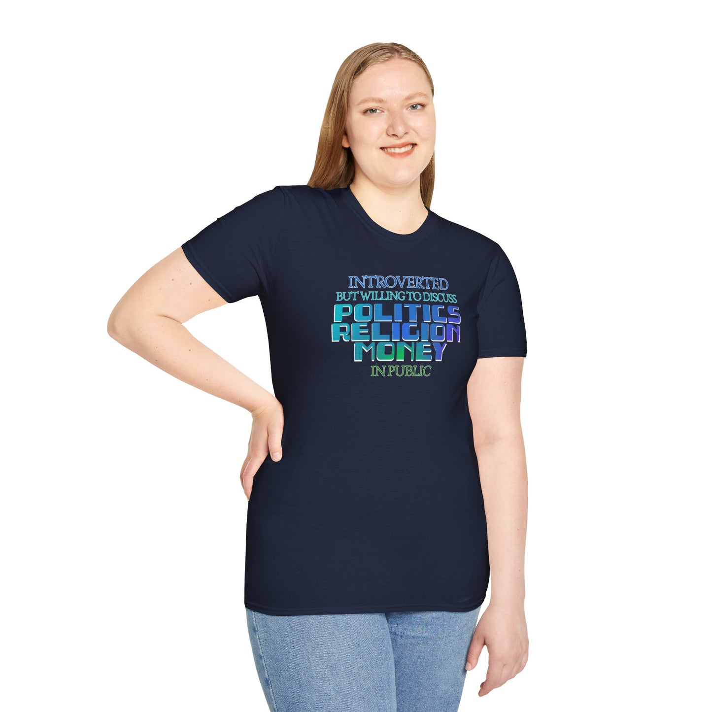 Introverted Politics Religion Money T-Shirt