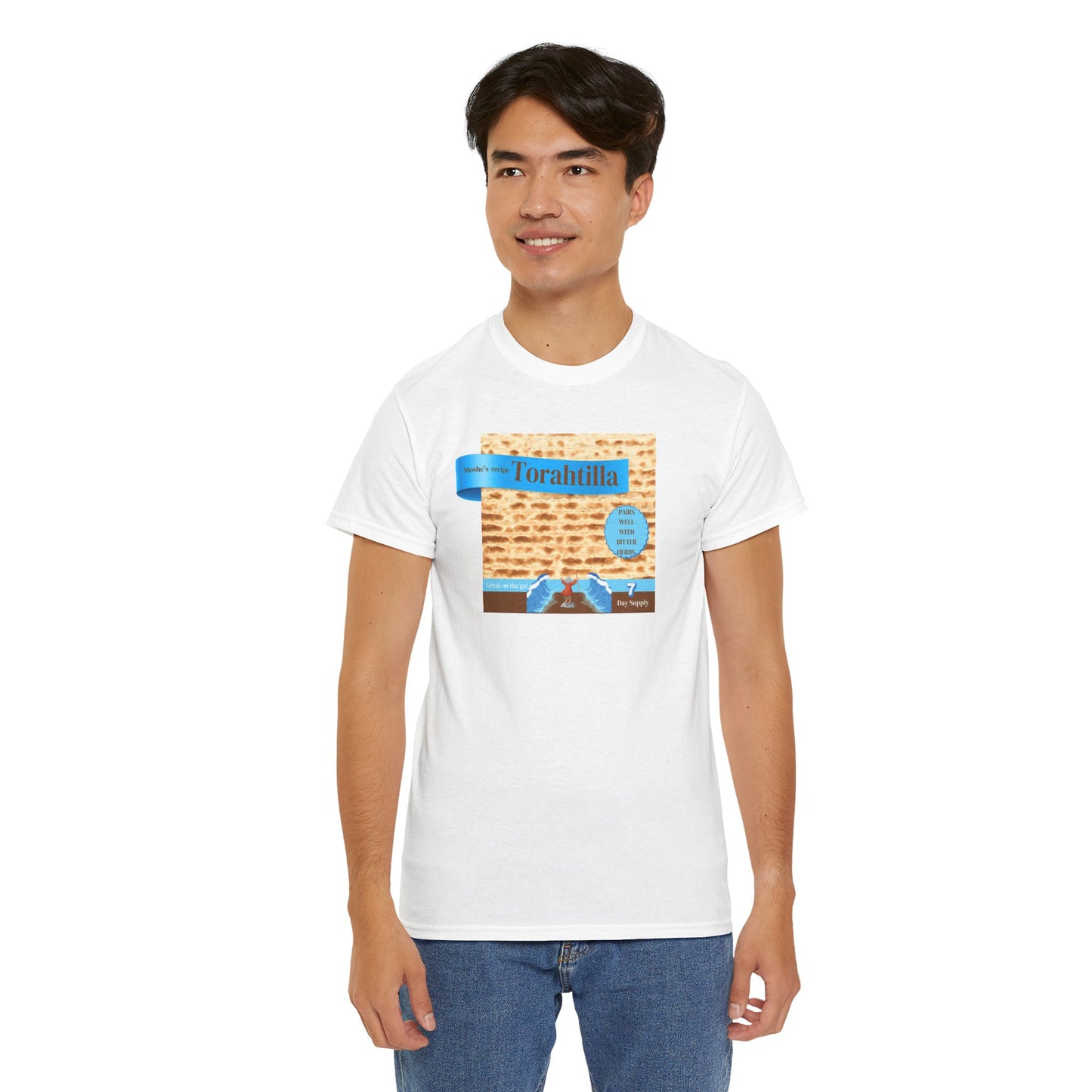 Passover Matzo Unisex Tee - Moshe's Recipe Torahtillas Cotton Funny Shirt