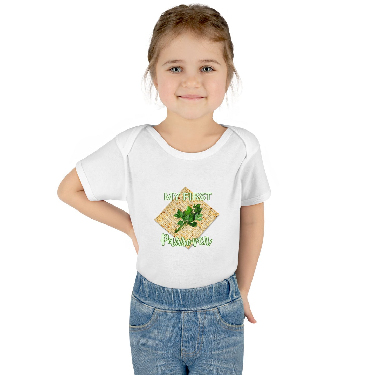 Baby Bodysuit - "My First Passover" Infant Onesie (Cute Unleavened Bread Lover Gift)