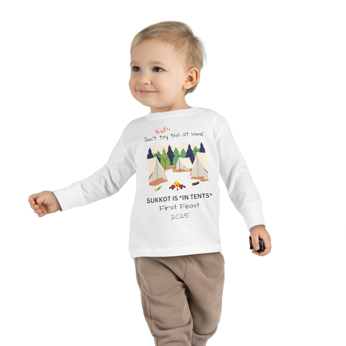 Personalized Sukkot- Toddler Long Sleeve Tee