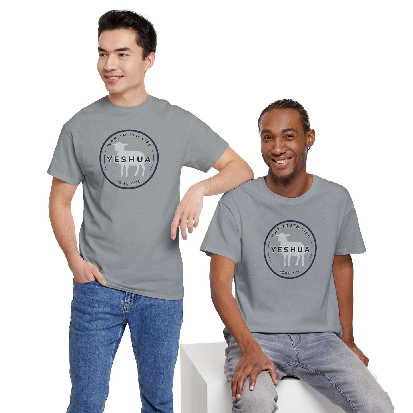 Yeshua 'Way, Truth, Life' Heavy Cotton Graphic Tee