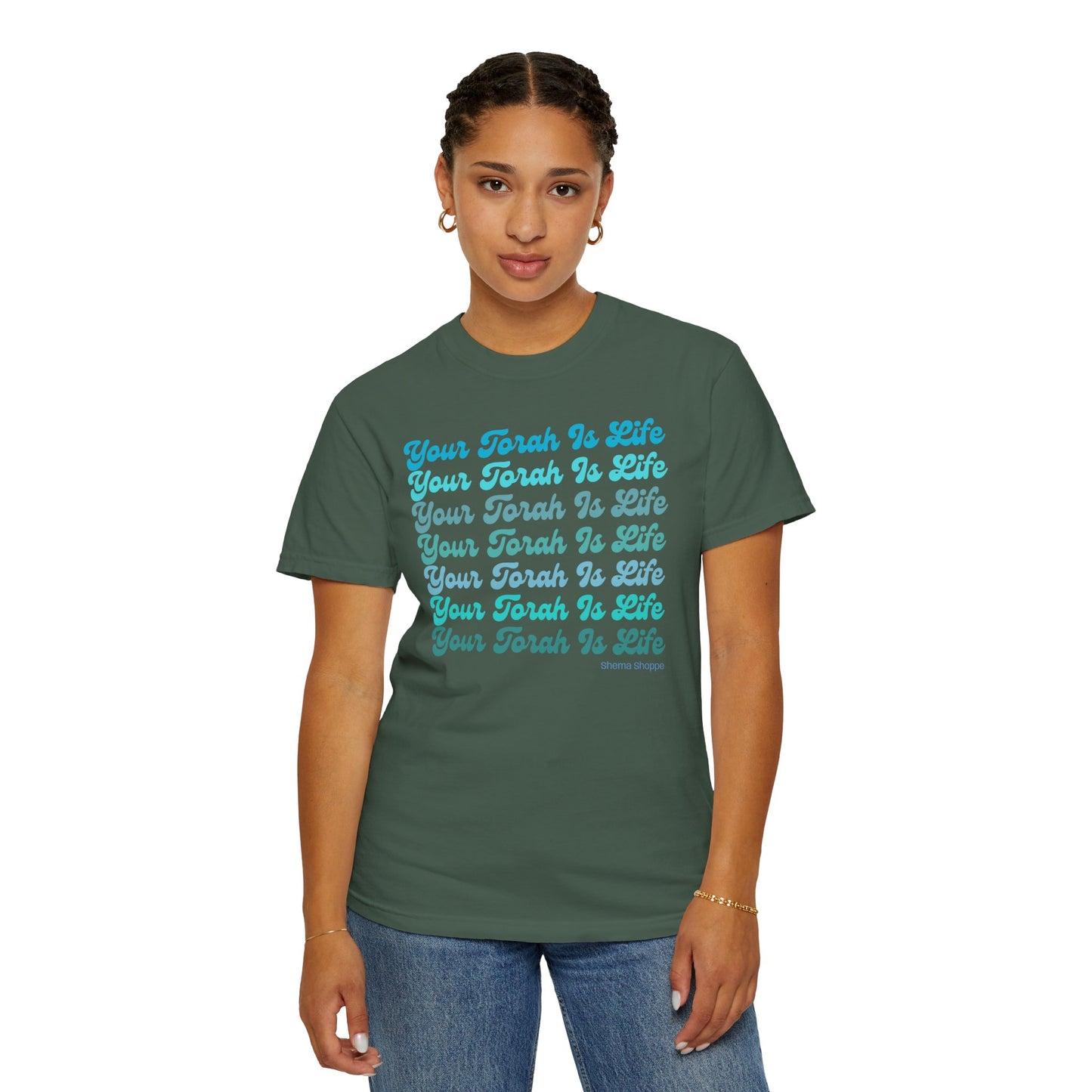 Your Torah Is Life Inspirational T-Shirt - Spiritual Gift, Faith-Based Apparel, Casual Wear, Bible Quote Shirt, Feast and Fellowship Tee