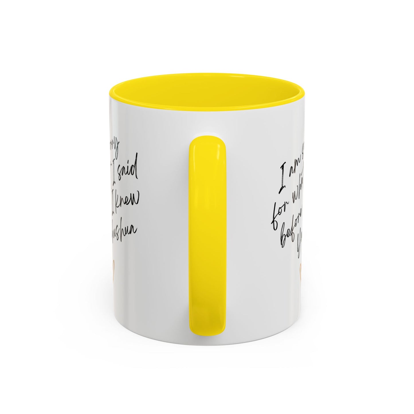 I'm Sorry (Yahushua) Accent Coffee Mug (11, 15oz)