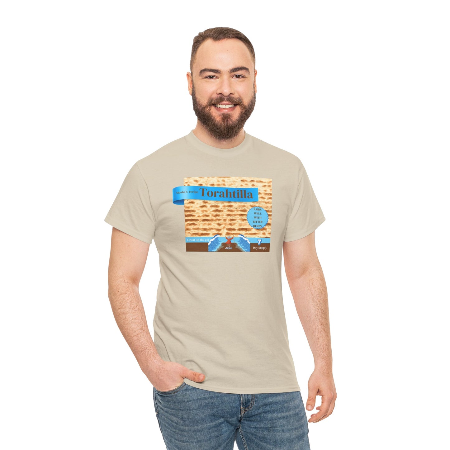 Passover Matzo Unisex Tee - Moshe's Recipe Torahtillas Cotton Funny Shirt
