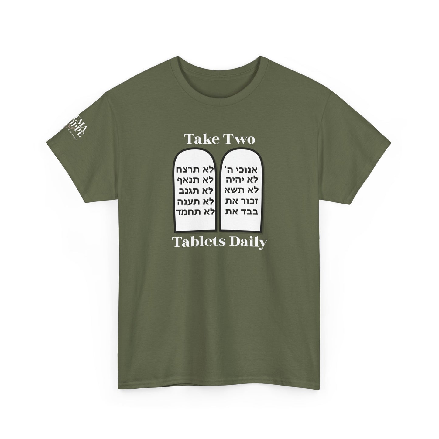 Unisex Tee Take Two Tablets Daily Commandments Shirt