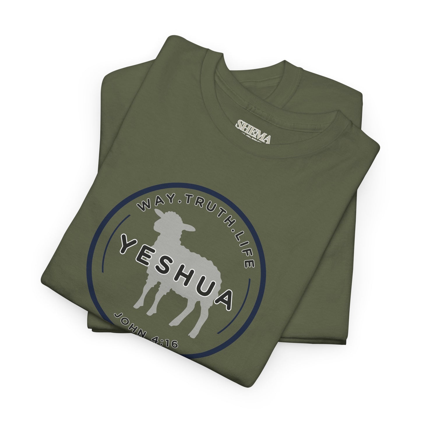 Yeshua 'Way, Truth, Life' Heavy Cotton Graphic Tee