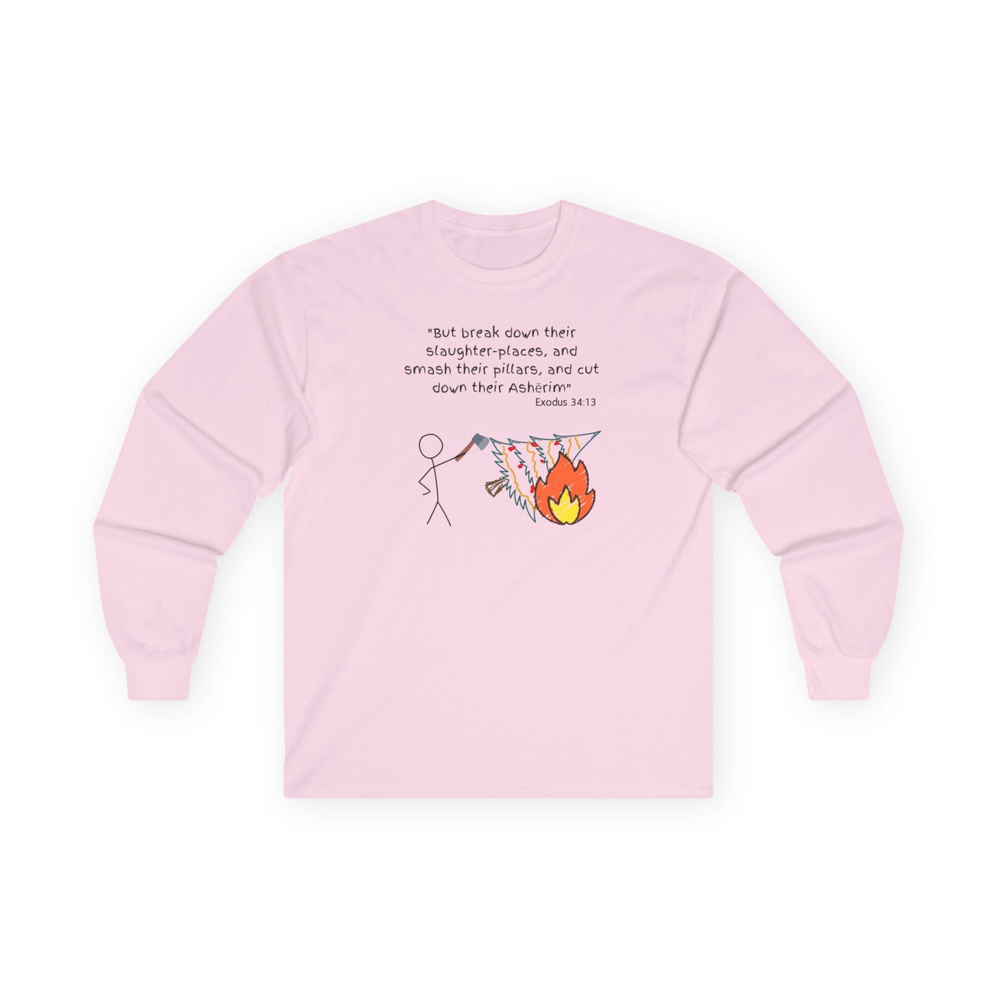 Long Sleeve Cotton Tee Biblically Correct Response
