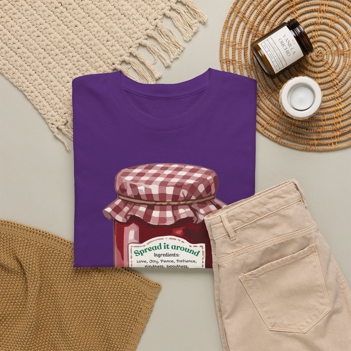 Fruit Of The Spirit Graphic Tee — Vintage Preserves "Spread it Around" T‑Shirt Galations