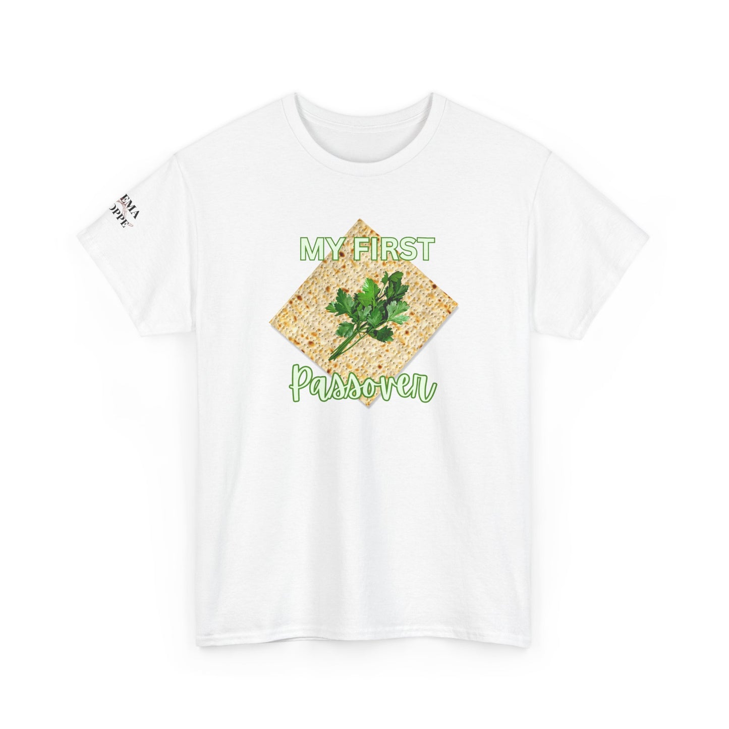 Adults My First Passover T‑Shirt — Seder Matzo & Parsley Pesach Tee