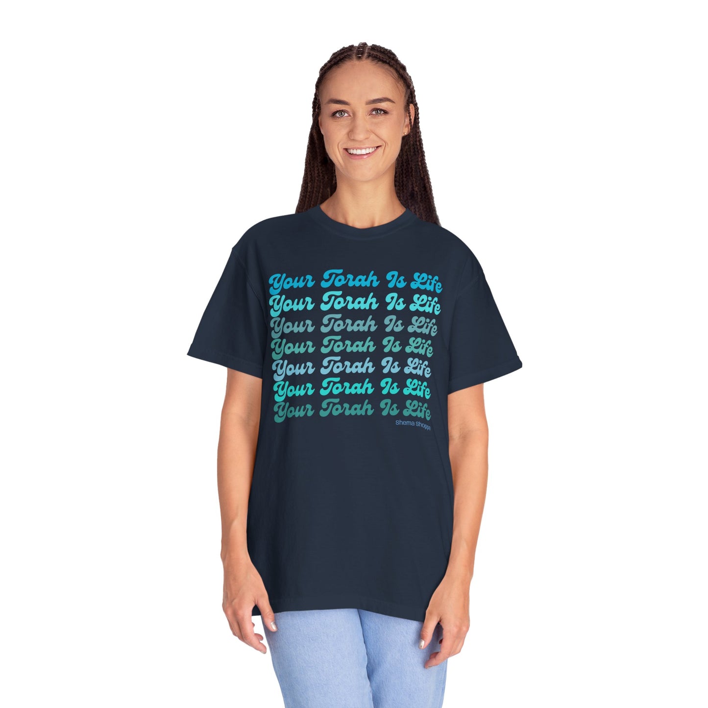 Your Torah Is Life Inspirational T-Shirt - Spiritual Gift, Faith-Based Apparel, Casual Wear, Bible Quote Shirt, Feast and Fellowship Tee