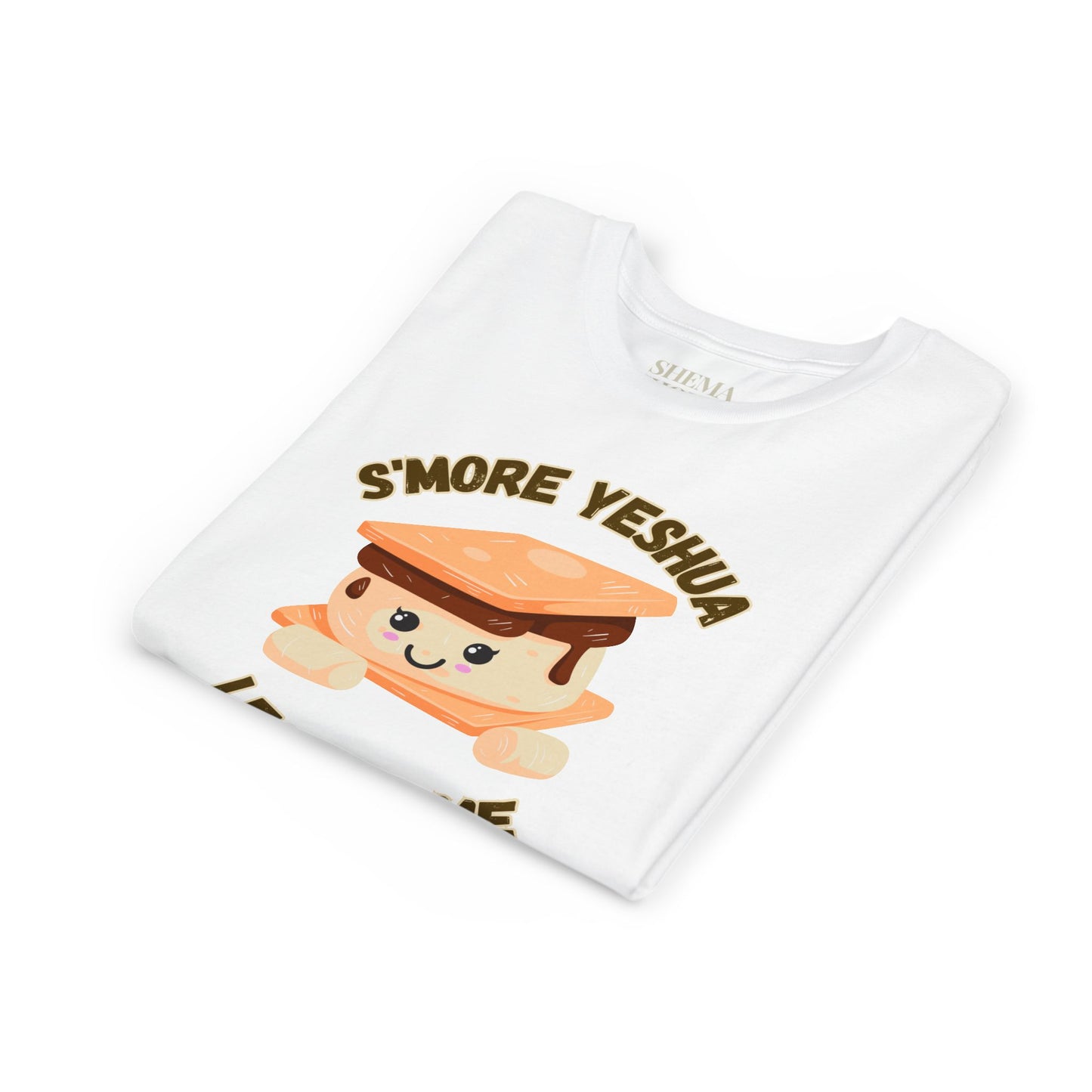 Youth T-Shirt - More Yeshua, Less of Me Shirt Cute S'mores for Sukkot