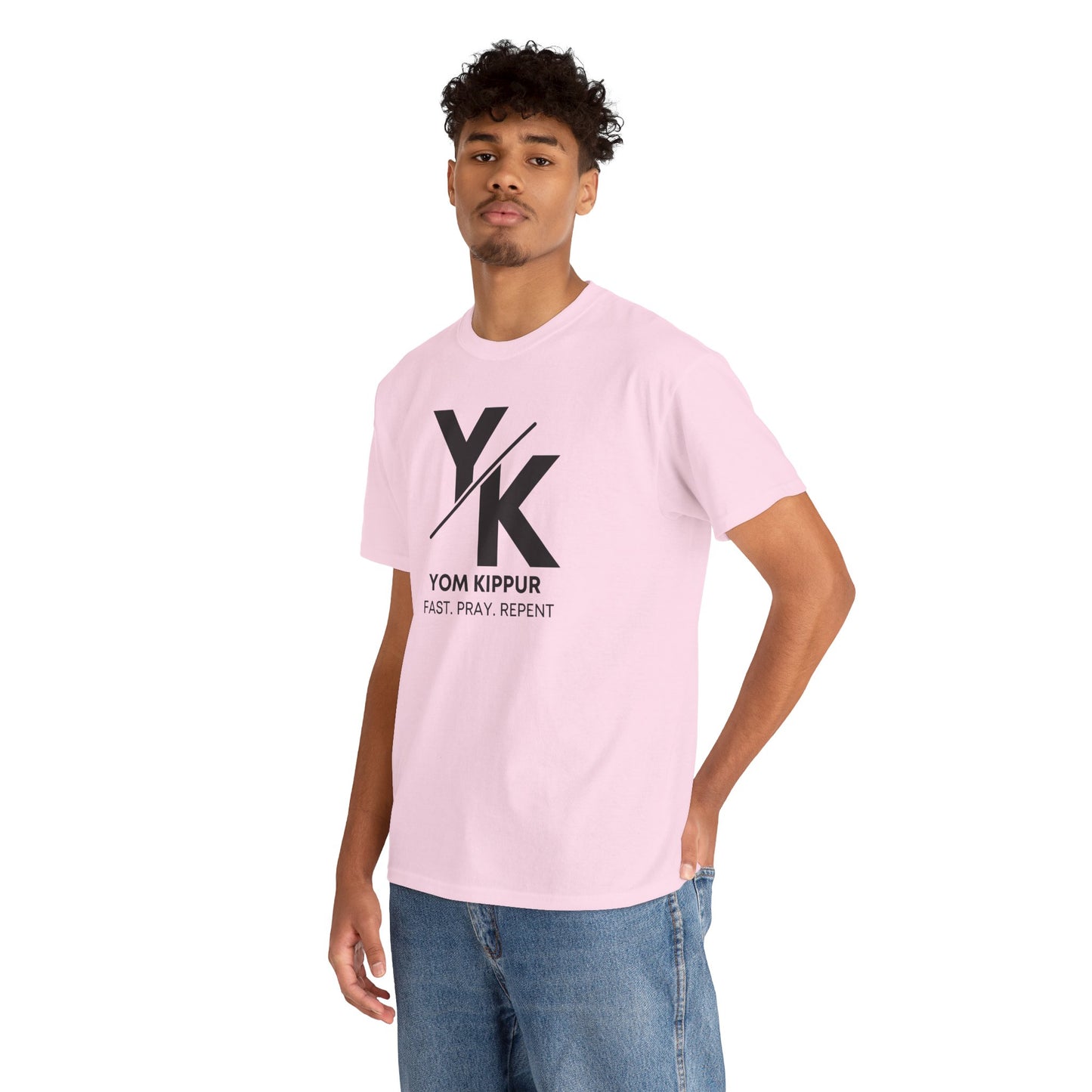 Yom Kippur Tee - "YK" Logo with "Fast. Pray. Repent." Set-Apart Biblical Day of Atonement T-Shirt