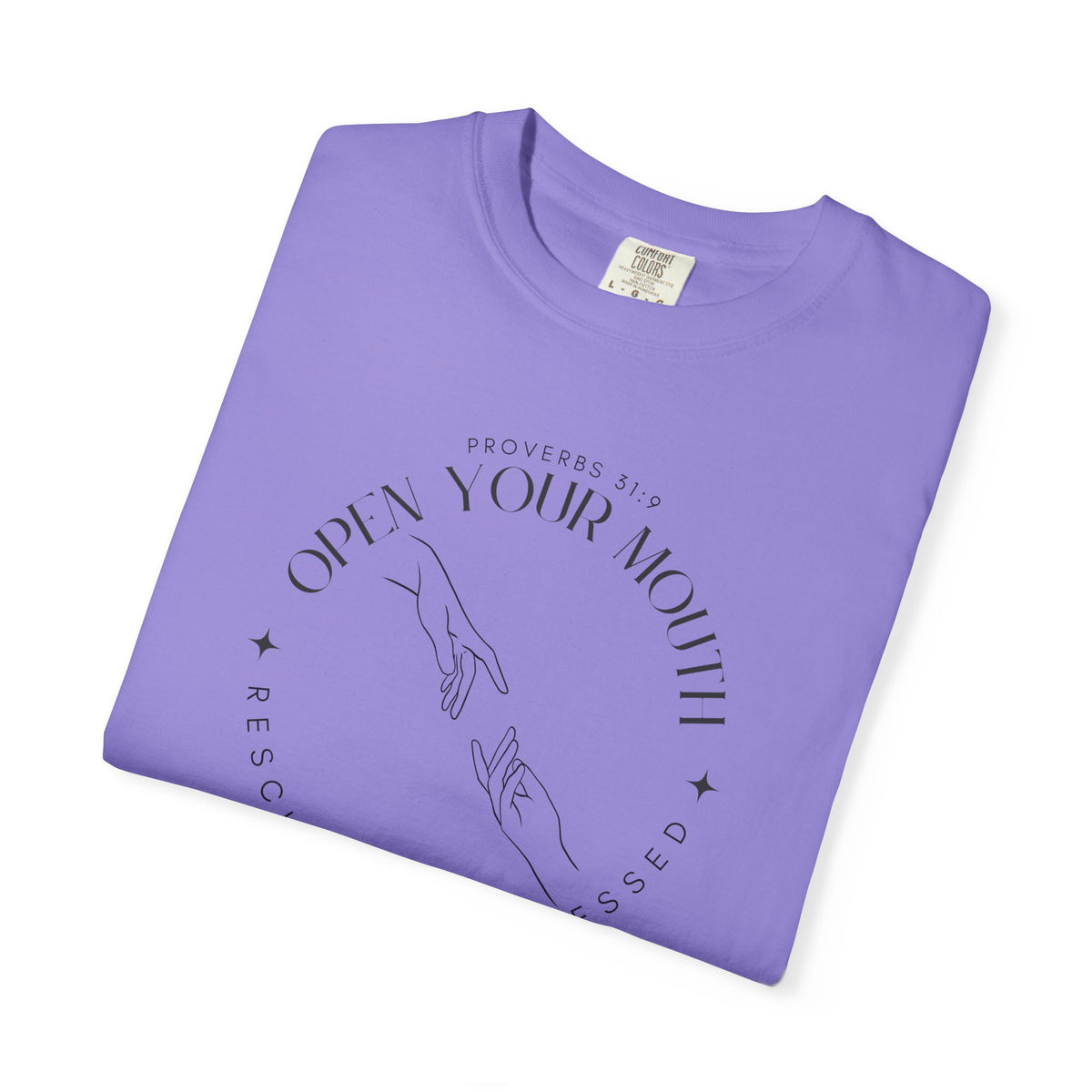 Proverbs 31:9 Unisex T-shirt - Speak Up Against Human Trafficking - 100% Cotton