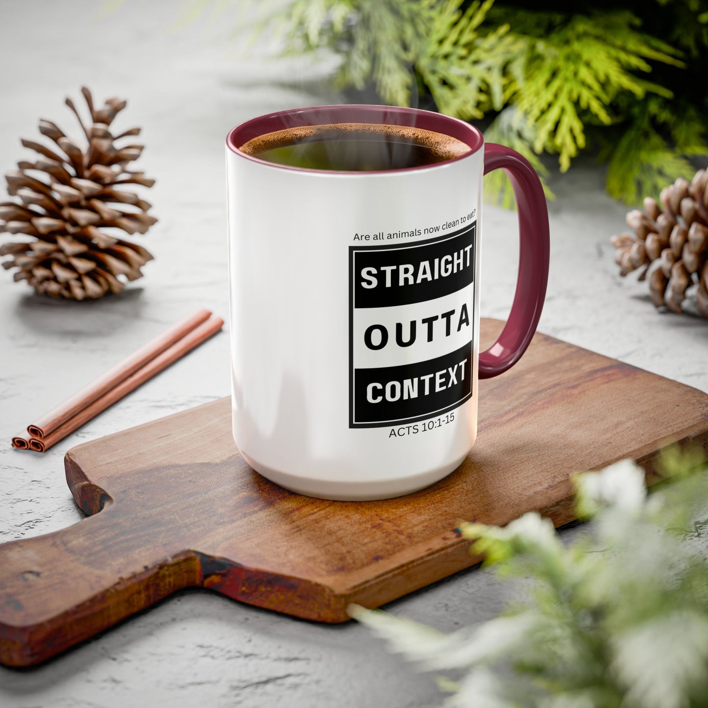 Straight Outta Context Mug, 11oz or 15oz Color Pop