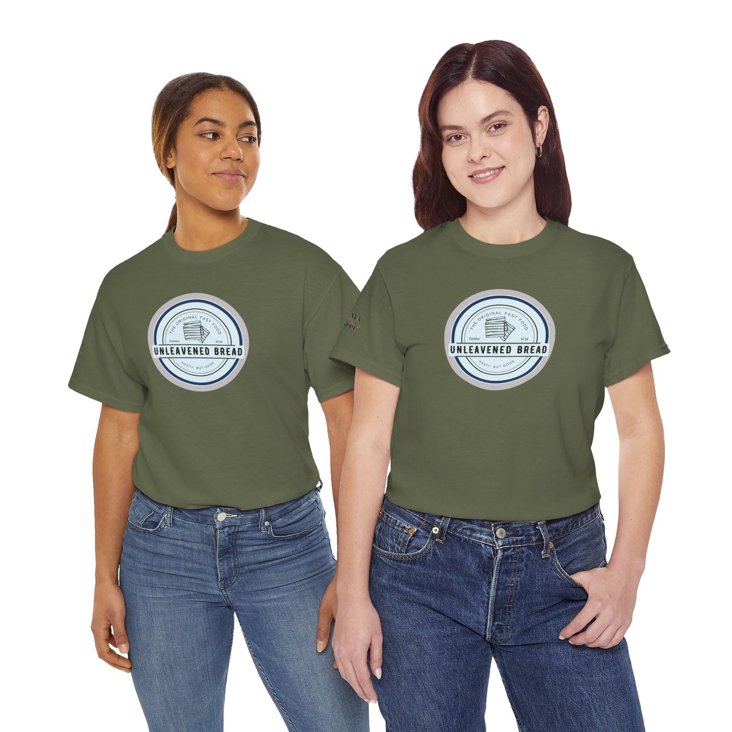 Unleavened Bread Matzo T-Shirt — "Hasty but Good" Passover Biblical Humor Tee