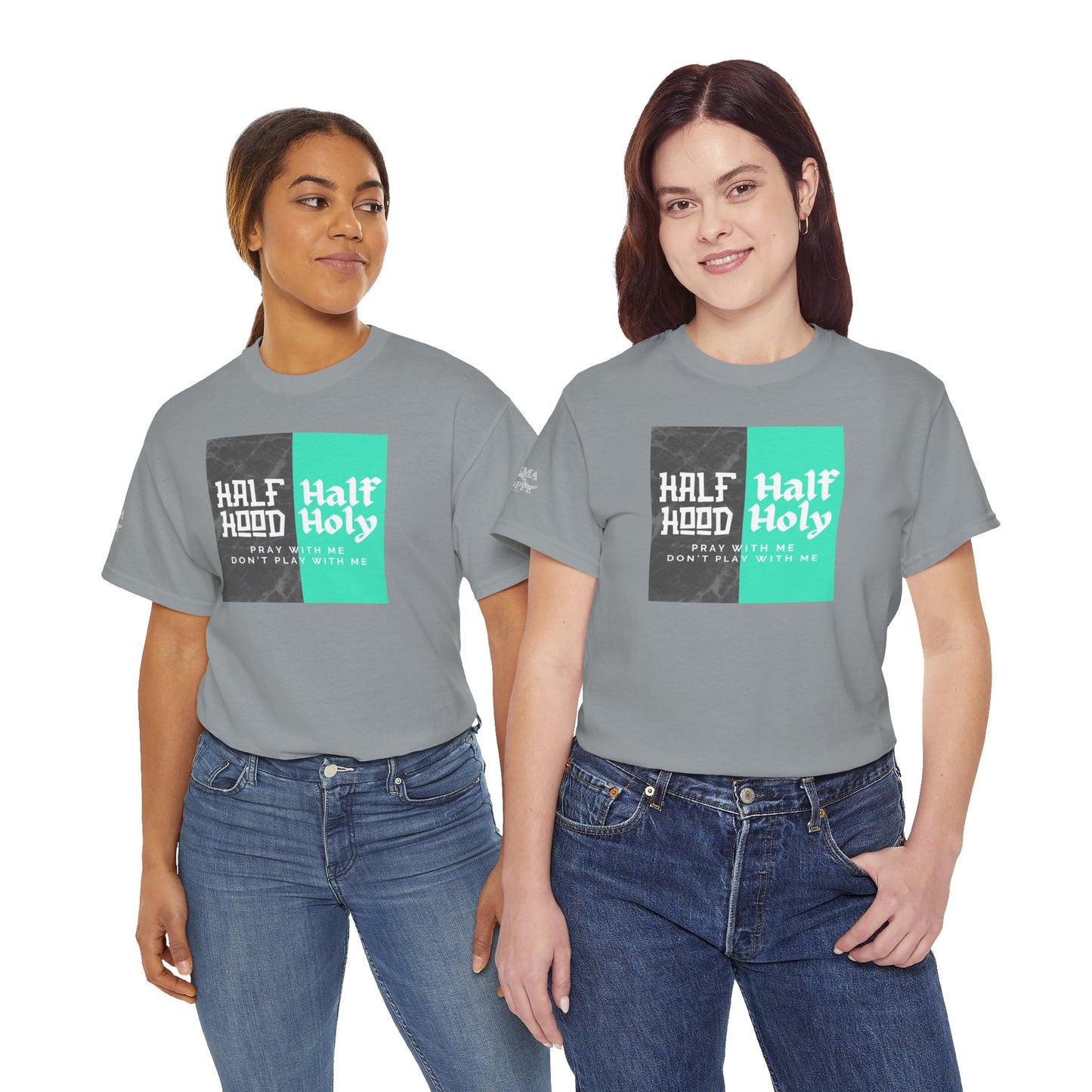 Half Hood/Half Holy Unisex Heavy Cotton Tee