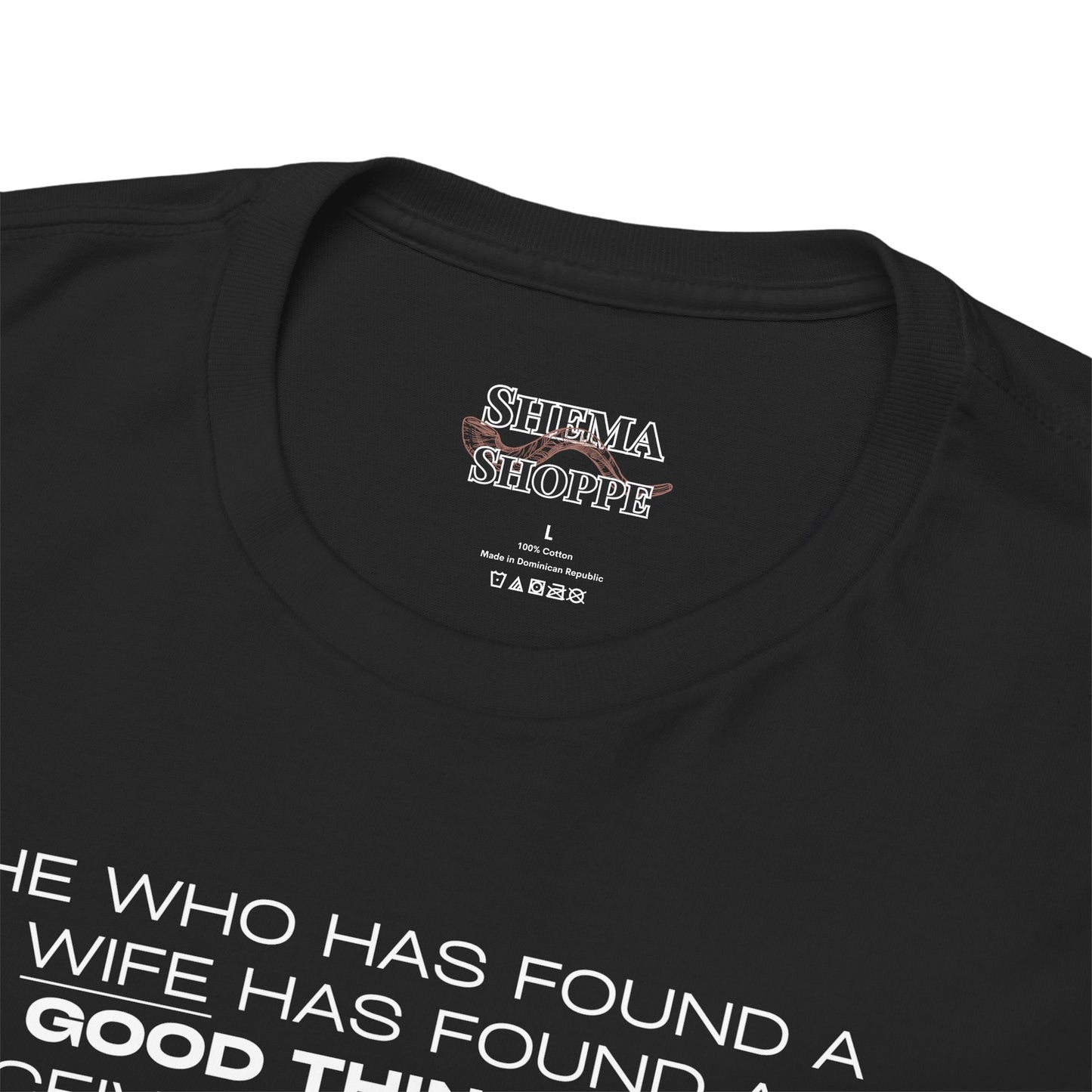 Proverbs 18:22 Men's Tee - Engagements, Weddings, Anniversaries- For The Coordinated Couple 100% Cotton