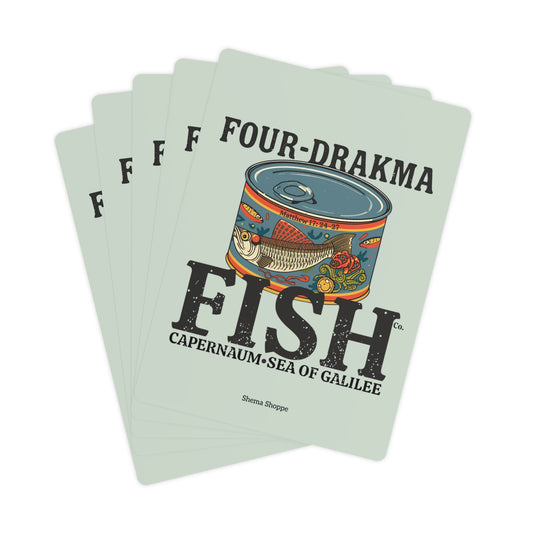 Four-Drachma Fish Co. Vintage Playing Cards Set