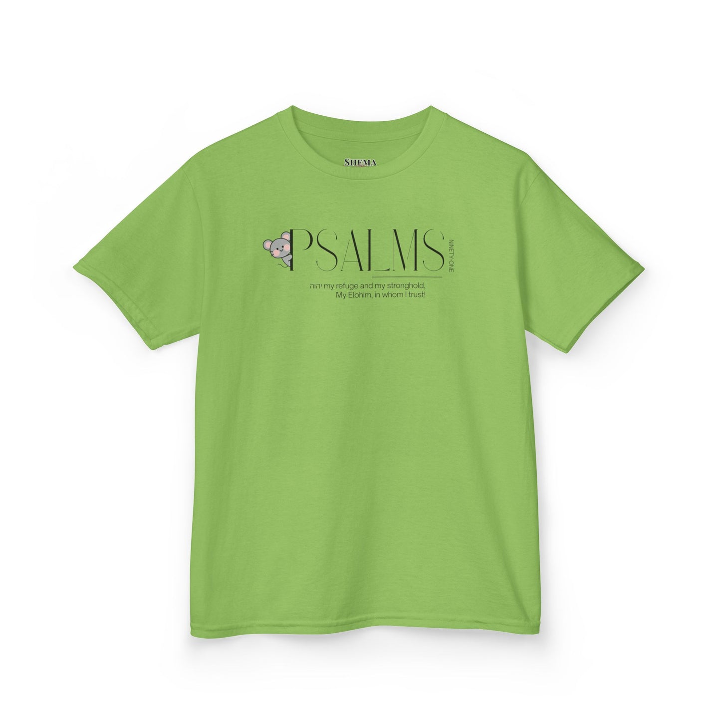 Psalm 91 Kids Tee — Cute Faith-Based Children's T-Shirt