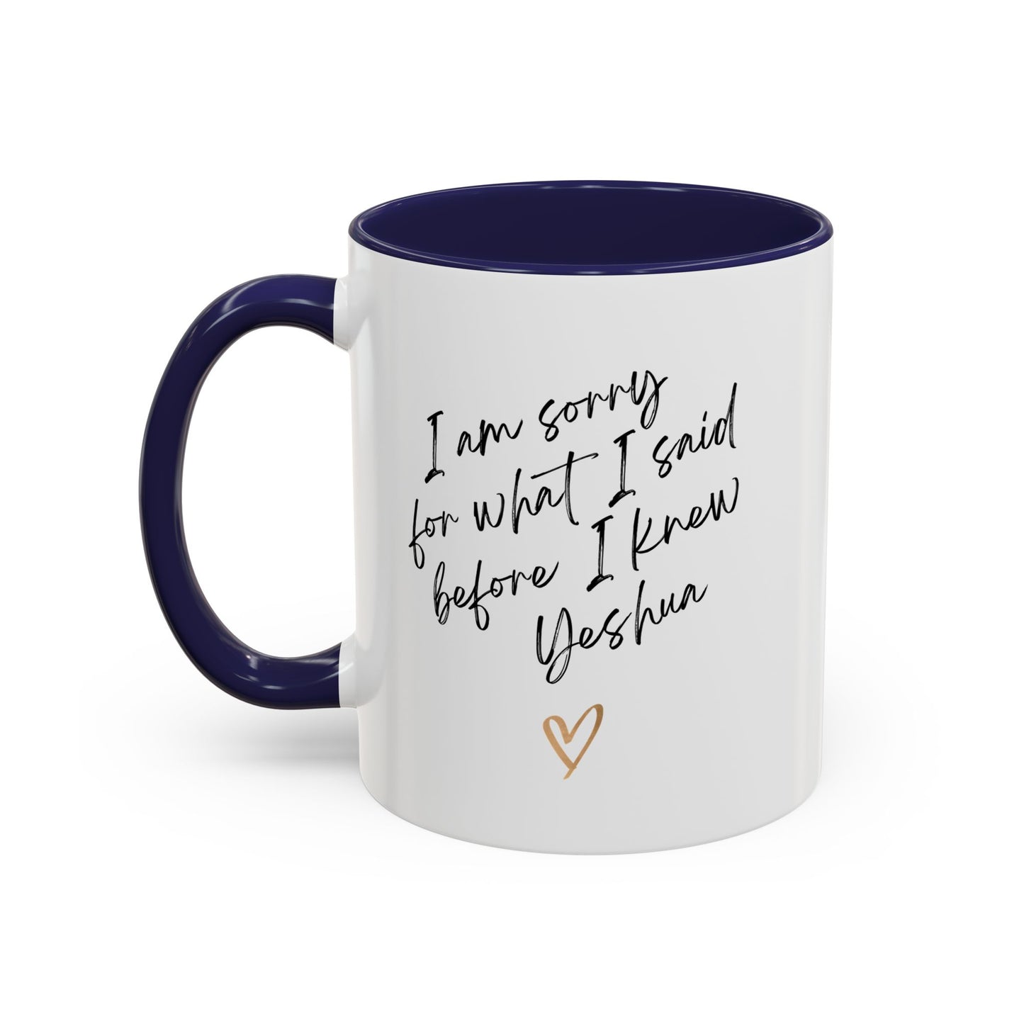 I'm Sorry (Yeshua) Accent Coffee Mug (11, 15oz)