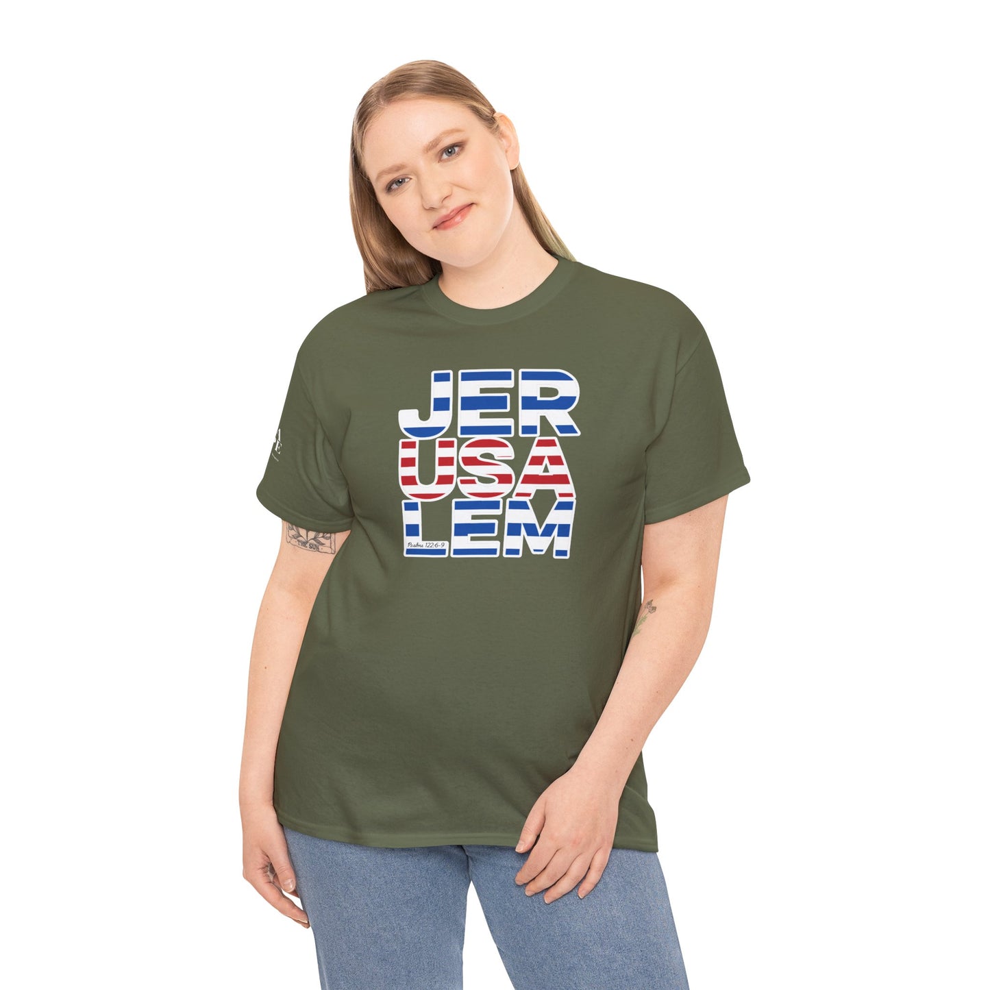 JerUSAlem Psalms 122:6-9 Unisex Tee Patriotic T-Shirt Solidarity