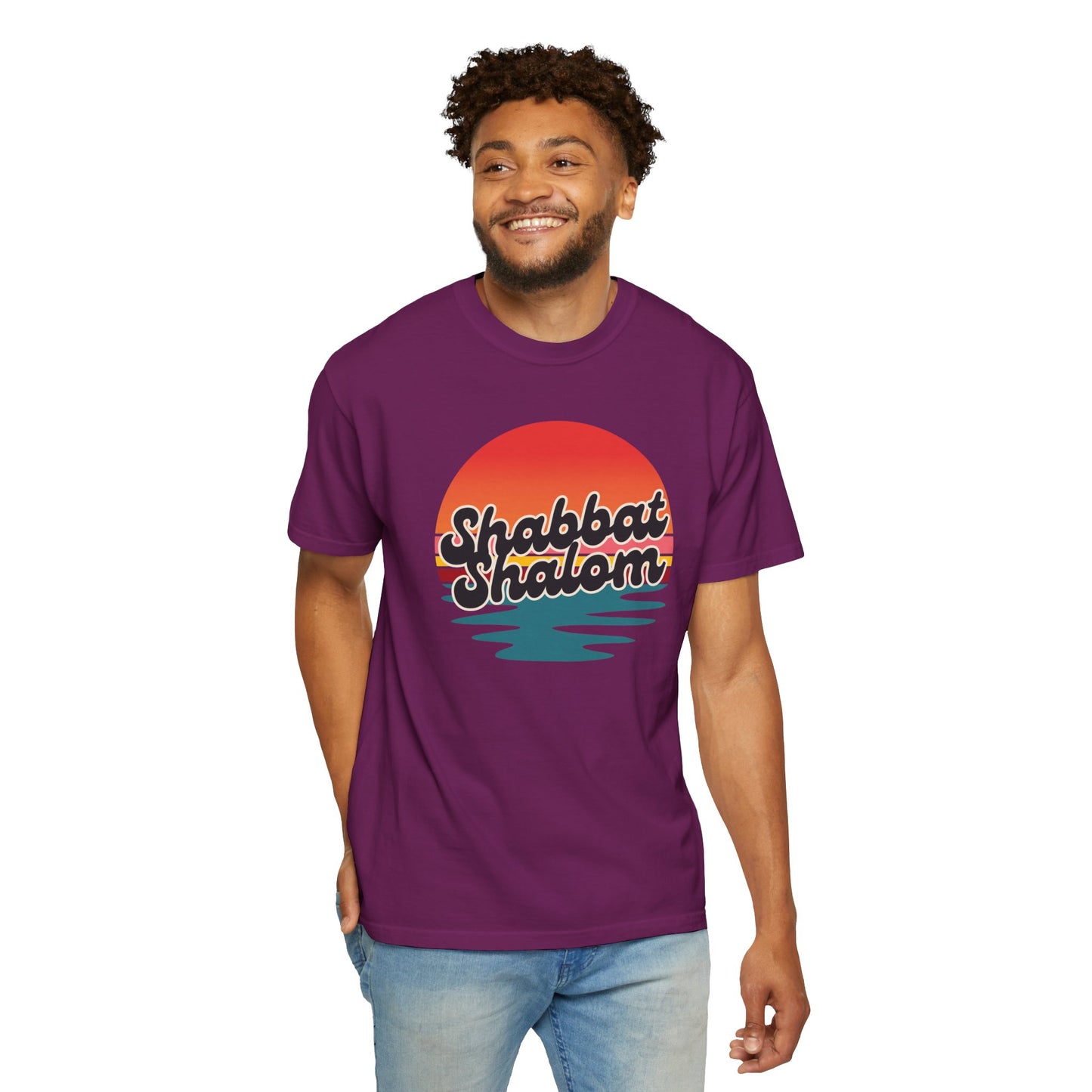 Sunset Shabbat Shalom T-shirt