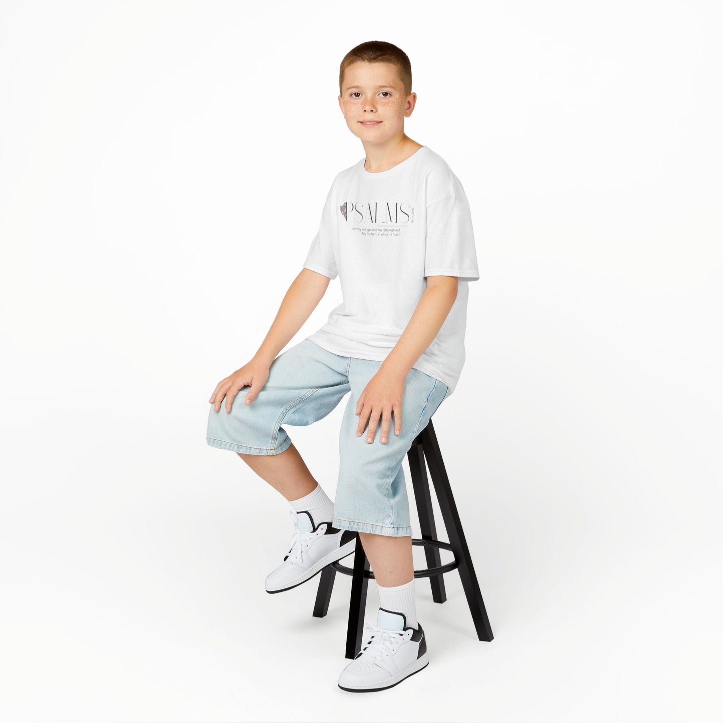 Psalm 91 Kids Tee — Cute Faith-Based Children's T-Shirt