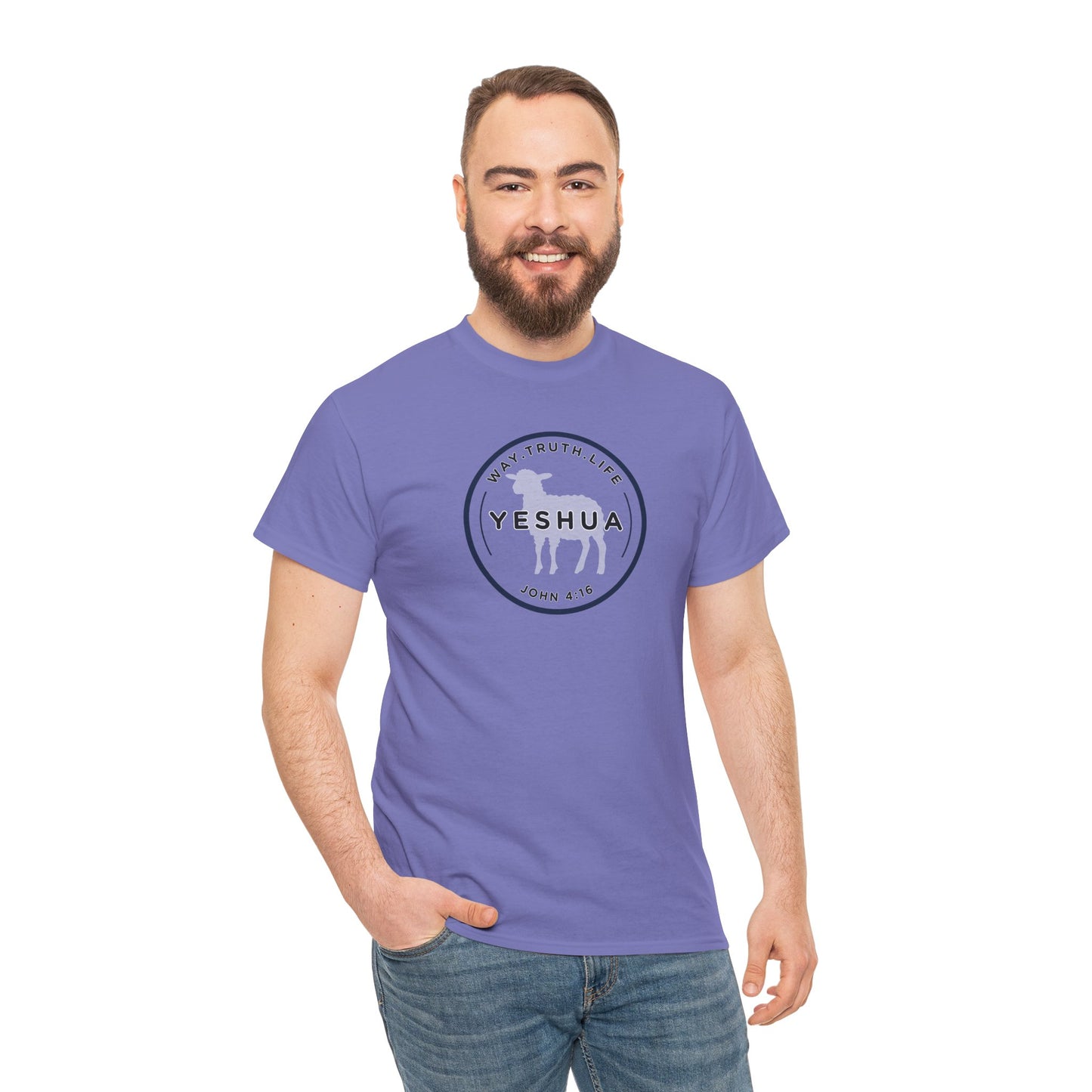 Yeshua 'Way, Truth, Life' Heavy Cotton Graphic Tee