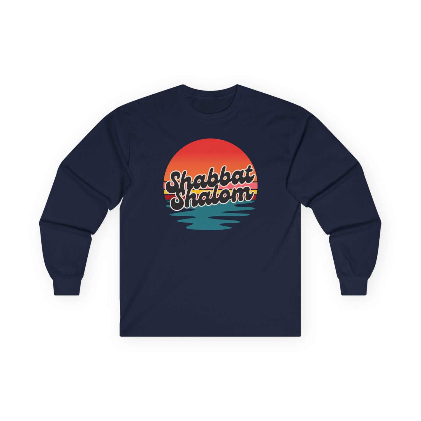 Shabbat Shalom Sunset Long Sleeve Tee