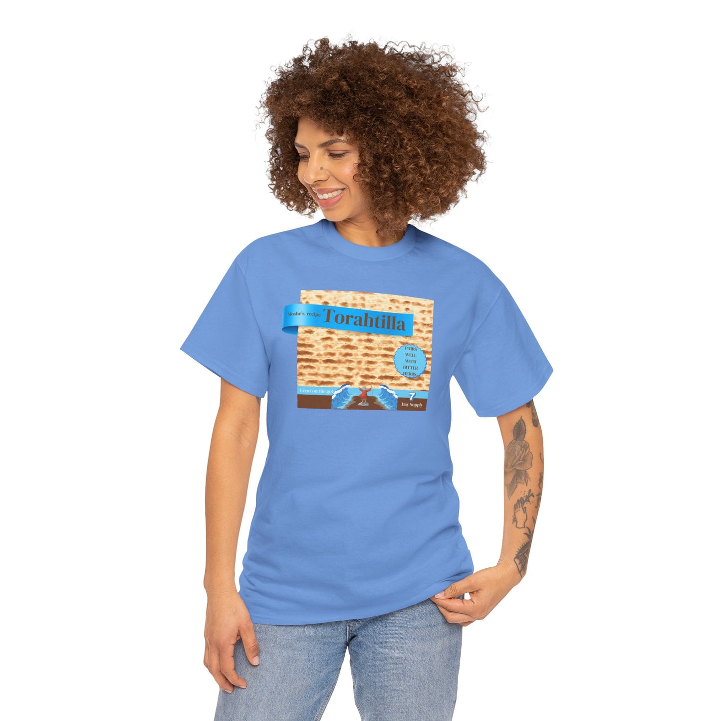 Passover Matzo Unisex Tee - Moshe's Recipe Torahtillas Cotton Funny Shirt