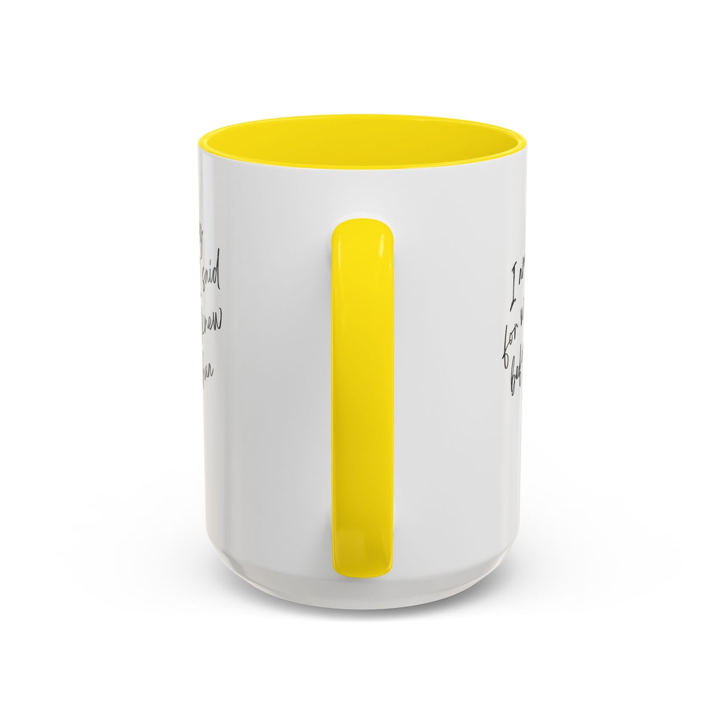 I'm Sorry (Yeshua) Accent Coffee Mug (11, 15oz)