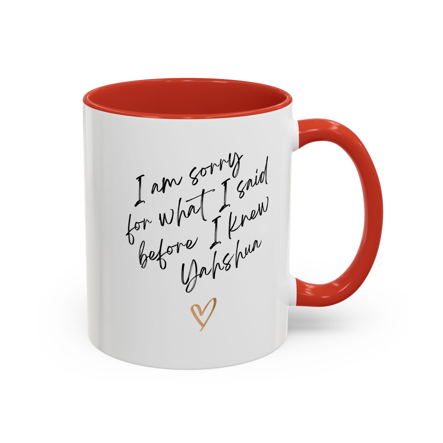 I'm Sorry (Yahshua) Accent Coffee Mug (11, 15oz)