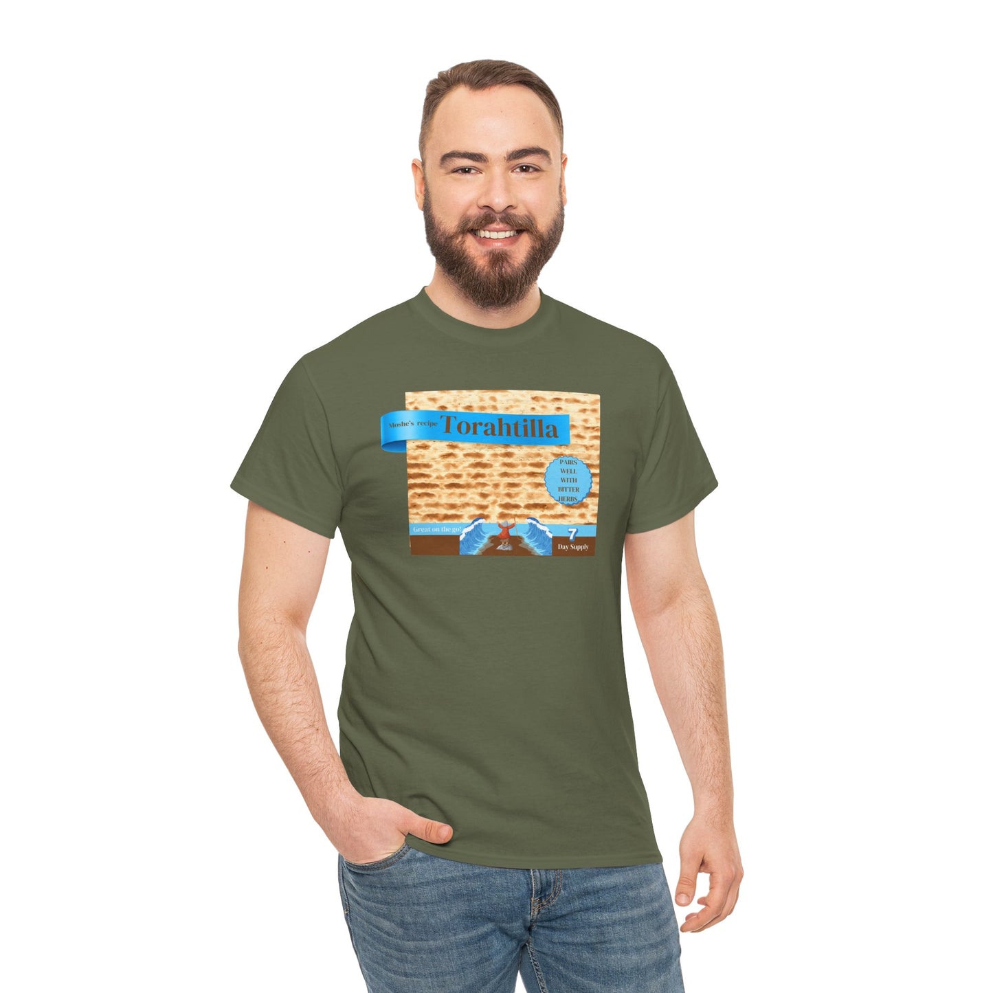 Passover Matzo Unisex Tee - Moshe's Recipe Torahtillas Cotton Funny Shirt