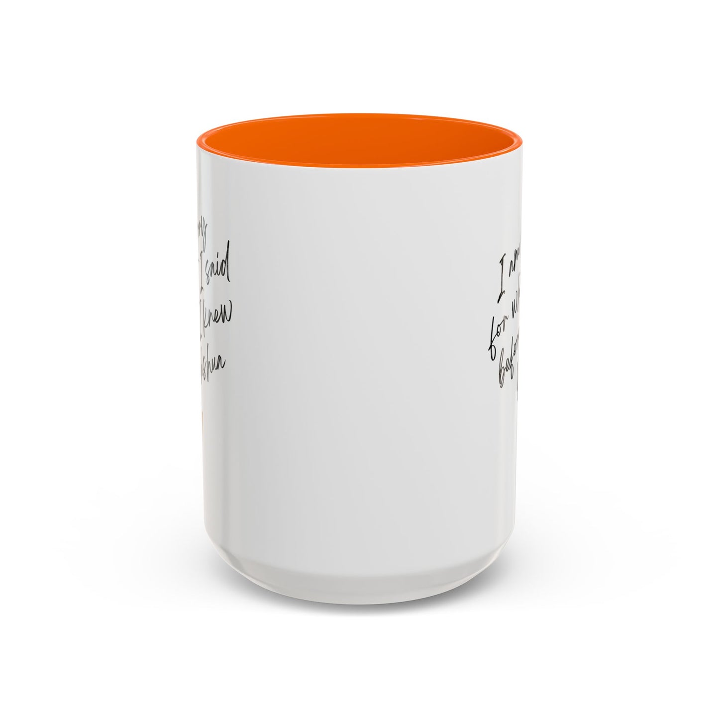 I'm Sorry (Yahshua) Accent Coffee Mug (11, 15oz)