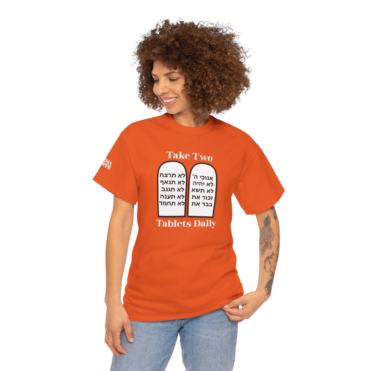 Unisex Tee Take Two Tablets Daily Commandments Shirt