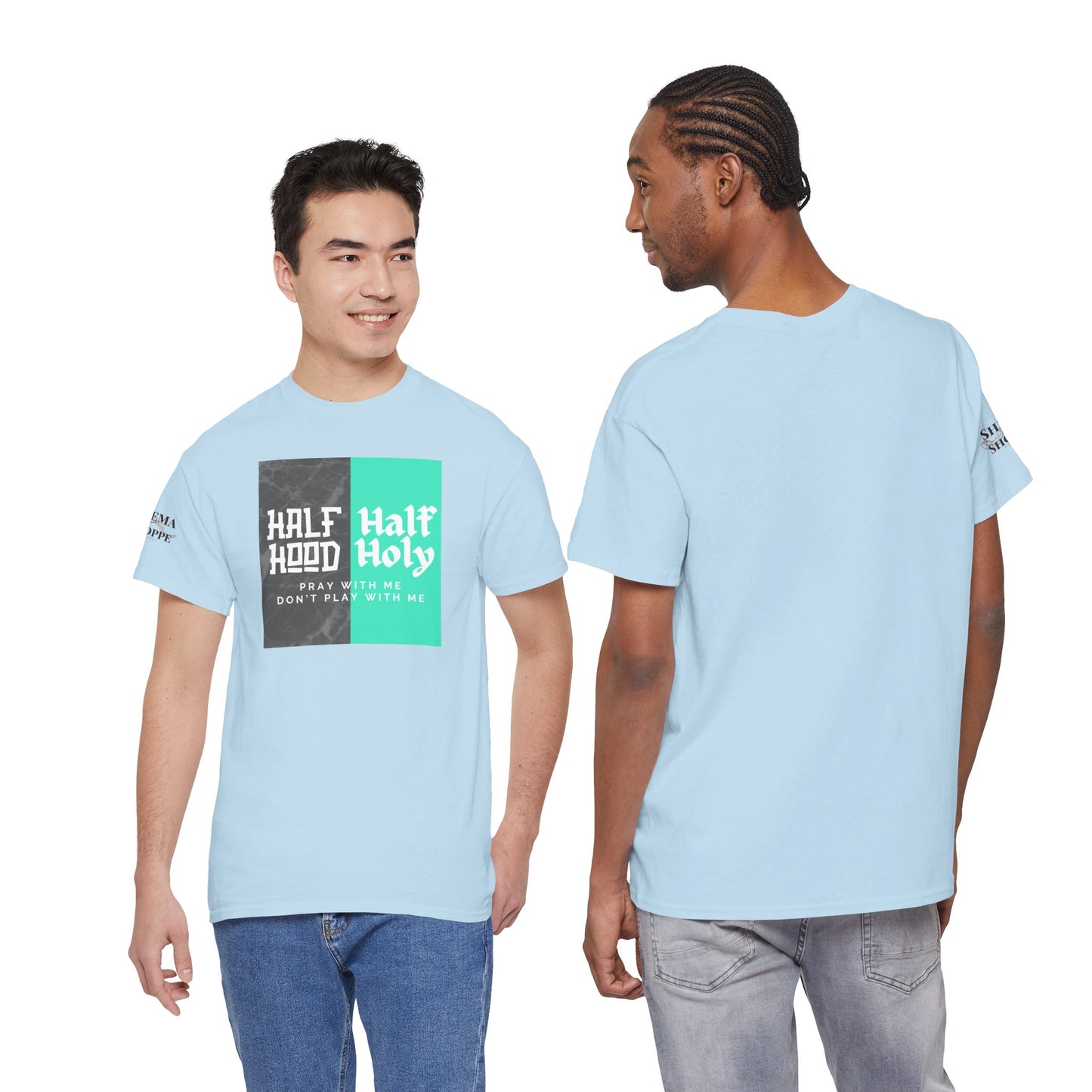 Half Hood/Half Holy Unisex Heavy Cotton Tee