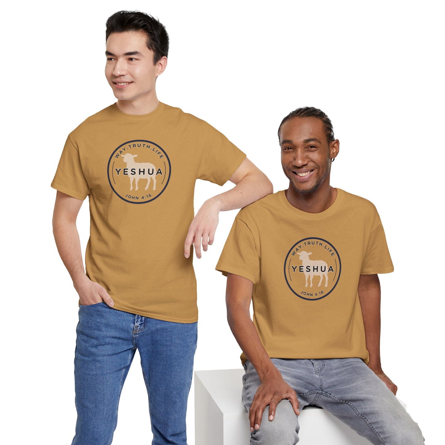 Yeshua 'Way, Truth, Life' Heavy Cotton Graphic Tee