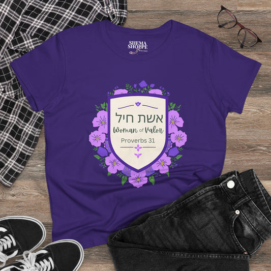 Woman of Valor Women's Midweight Cotton Tee