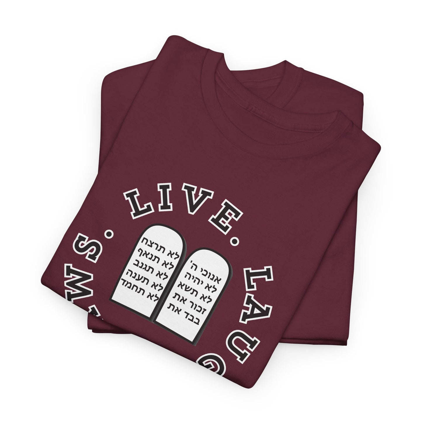 Live Laugh Laws T‑Shirt — Legal Humor Tee with Open Book Graphic