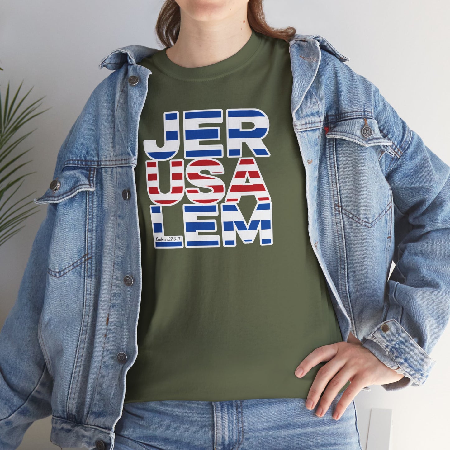 JerUSAlem Psalms 122:6-9 Unisex Tee Patriotic T-Shirt Solidarity