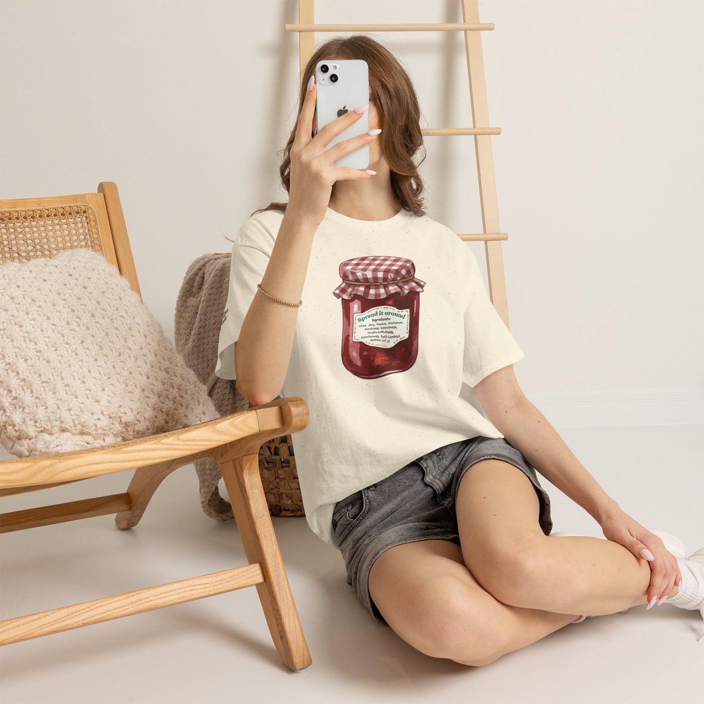 Fruit Of The Spirit Graphic Tee — Vintage Preserves "Spread it Around" T‑Shirt Galations