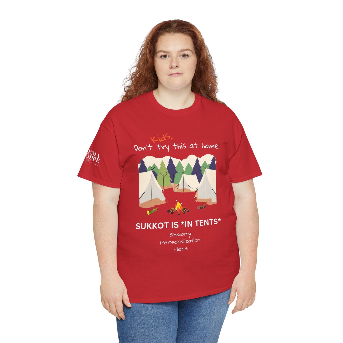 Personalized Kids, Don't Try This At Home Sukkot Shirt, dark colors