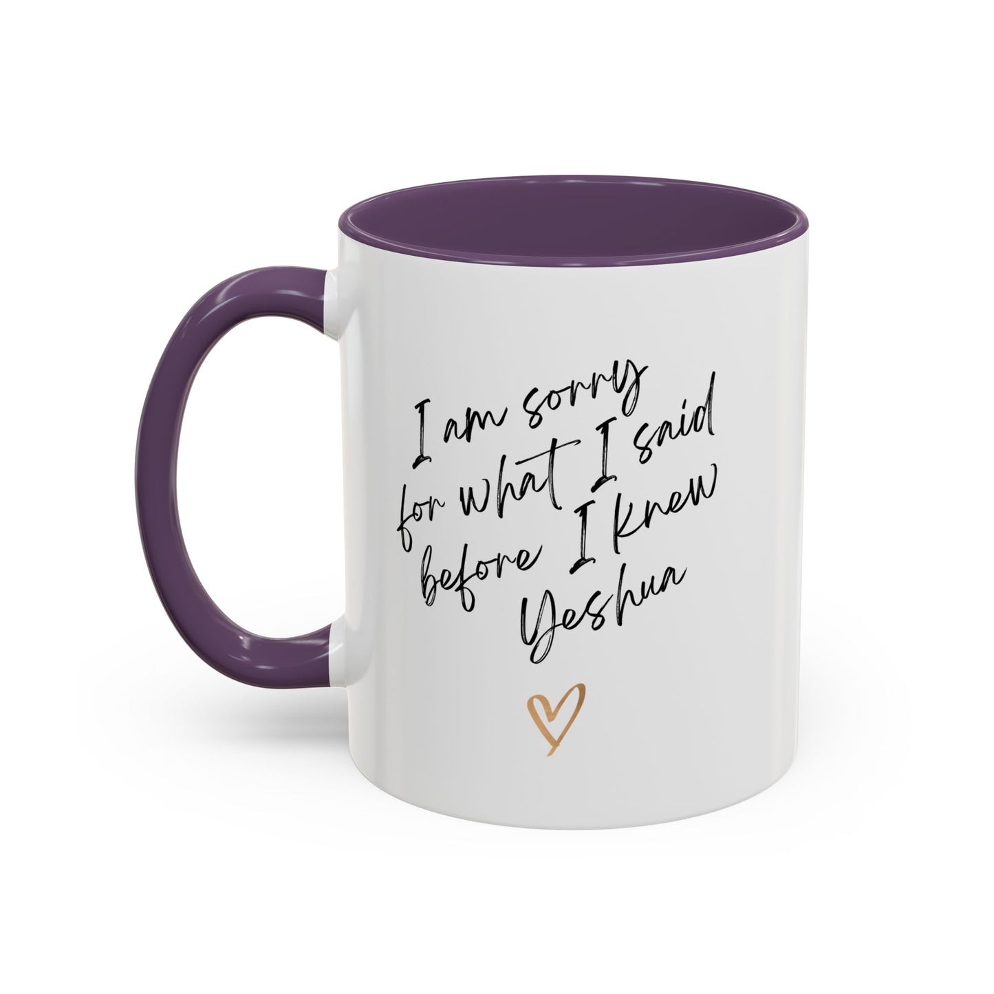 I'm Sorry (Yeshua) Accent Coffee Mug (11, 15oz)